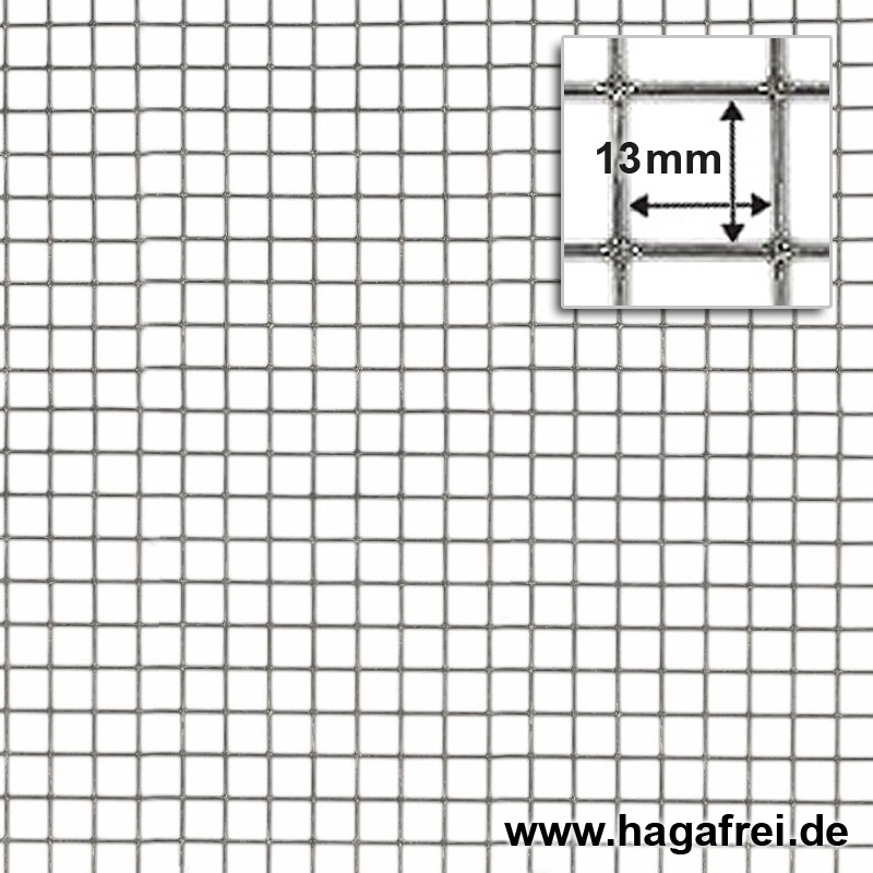 Punktgeschweißte Gitter feuerverzinkt 13x1,0mm 25m - Maschendraht und  Zubehör von der HAGAFREI GmbH